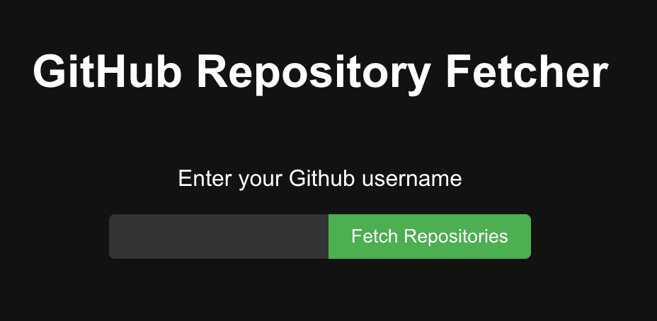 GitHub Repository List